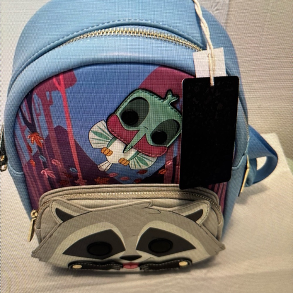 Disney Loungefly Backpack with Owl and Raccoon Meeko Flit - Picture 11 of 11